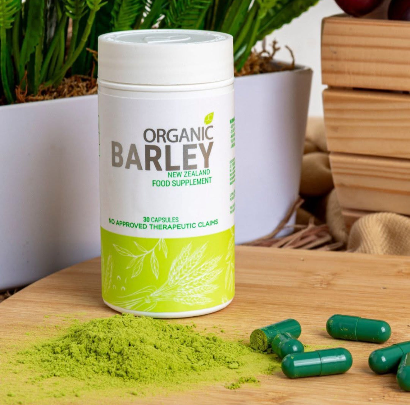 JC Organic Barley 30 capsules/bottle